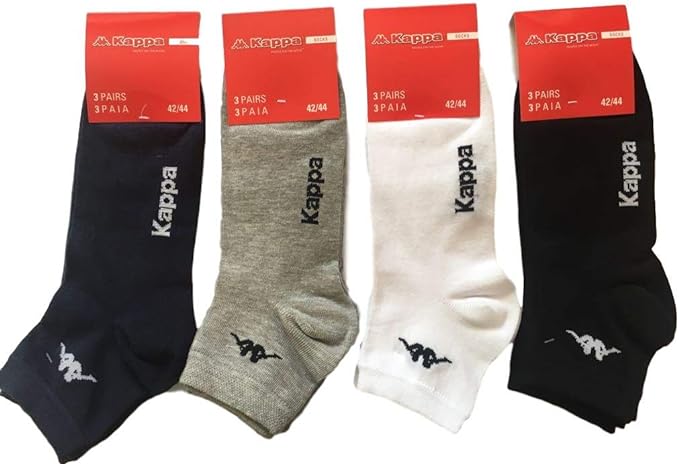 Calza corta unisex fantasmino di cotone 3 paia Kappa K004