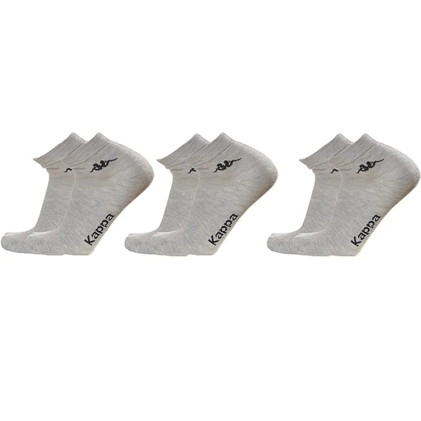 Calza corta unisex fantasmino di cotone 3 paia Kappa K004
