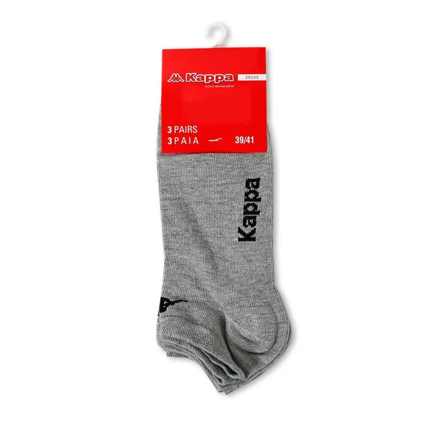 Calza corta unisex fantasmino basso cotone elasticizzato 3 paia Kappa K006