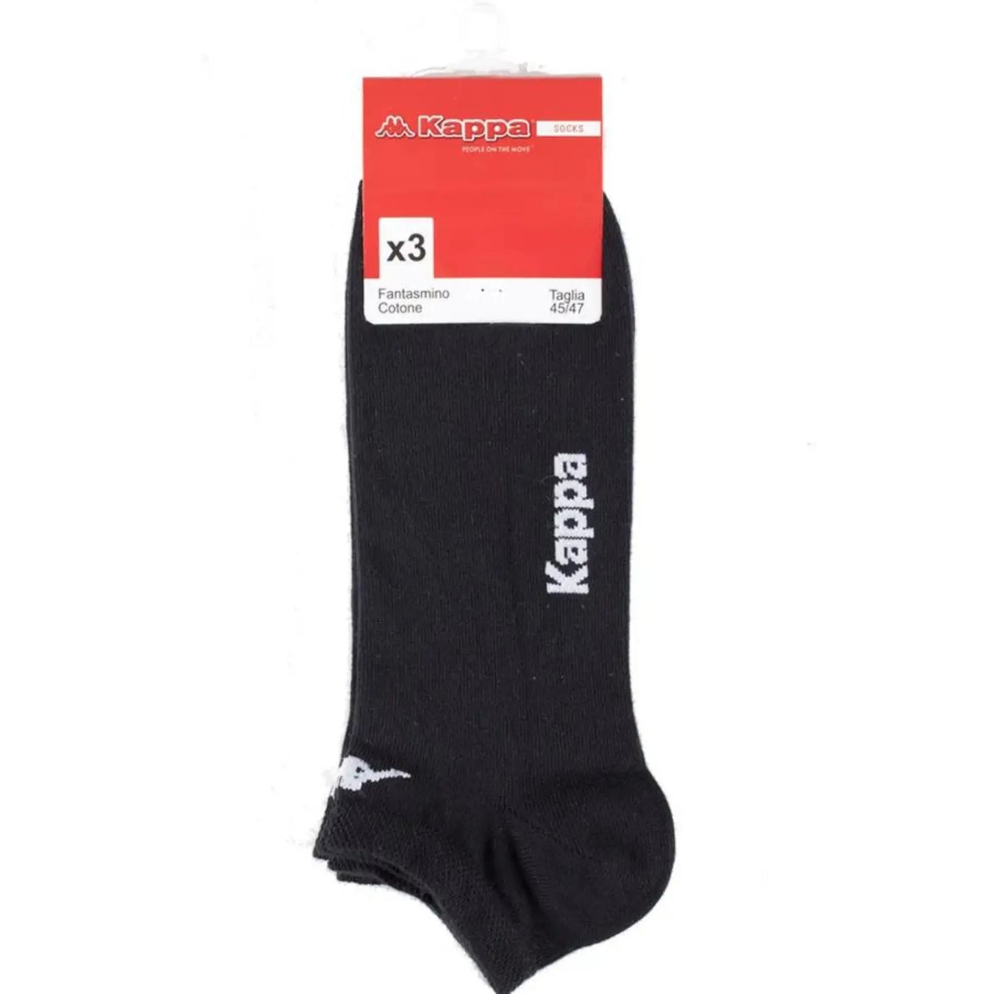 Calza corta unisex fantasmino basso cotone elasticizzato 3 paia Kappa K006