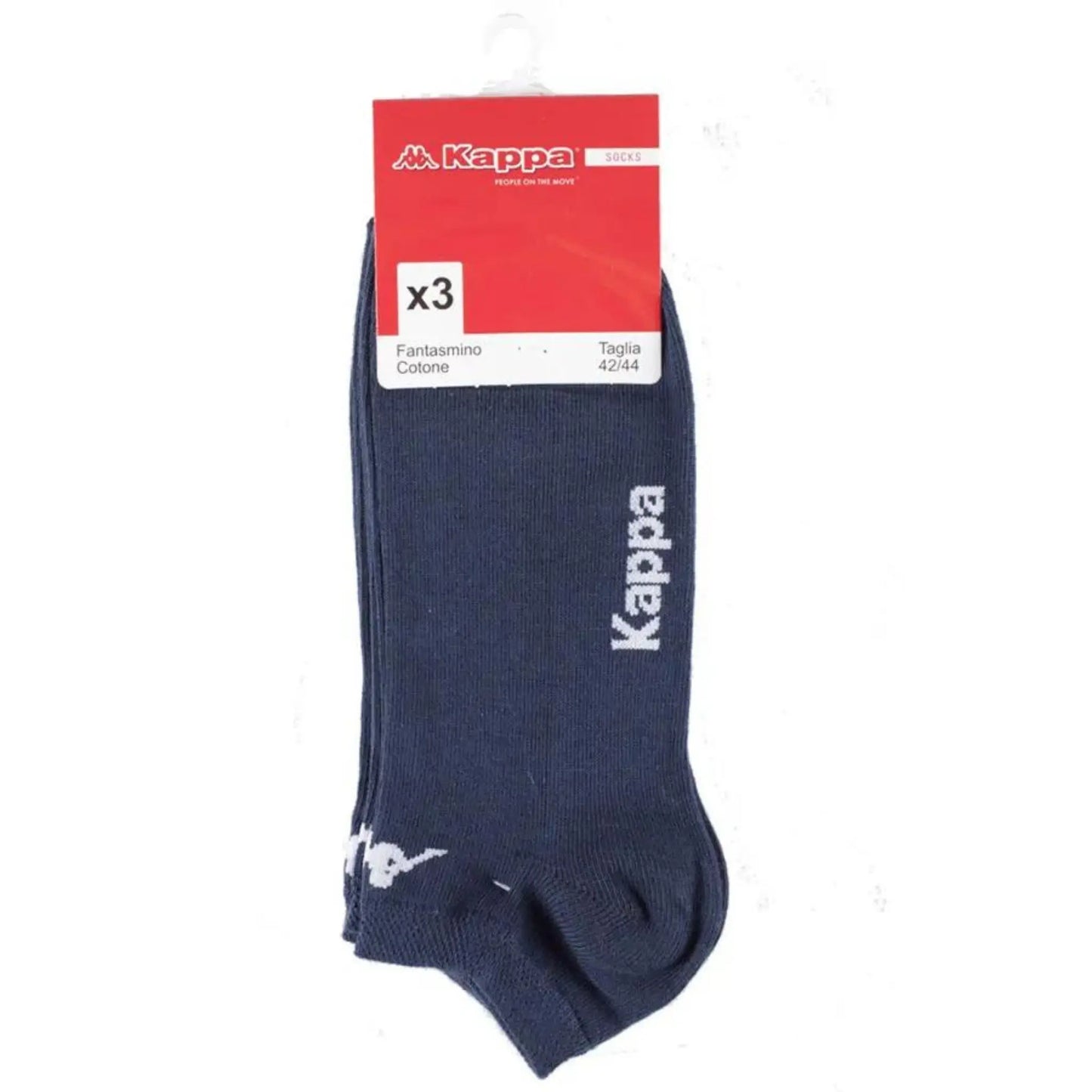 Calza corta unisex fantasmino basso cotone elasticizzato 3 paia Kappa K006
