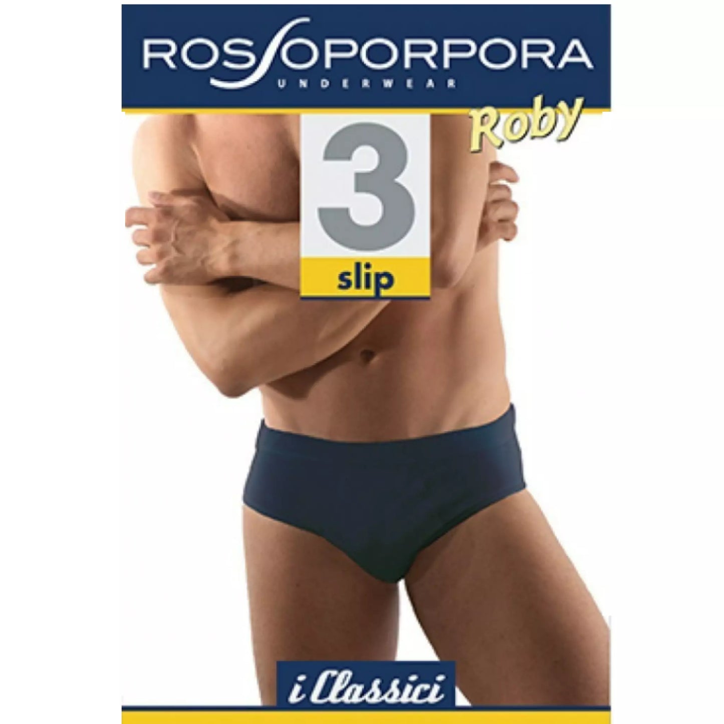 Slip uomo elasticizzato rossoporpora elastico interno Roby 3pezzi
