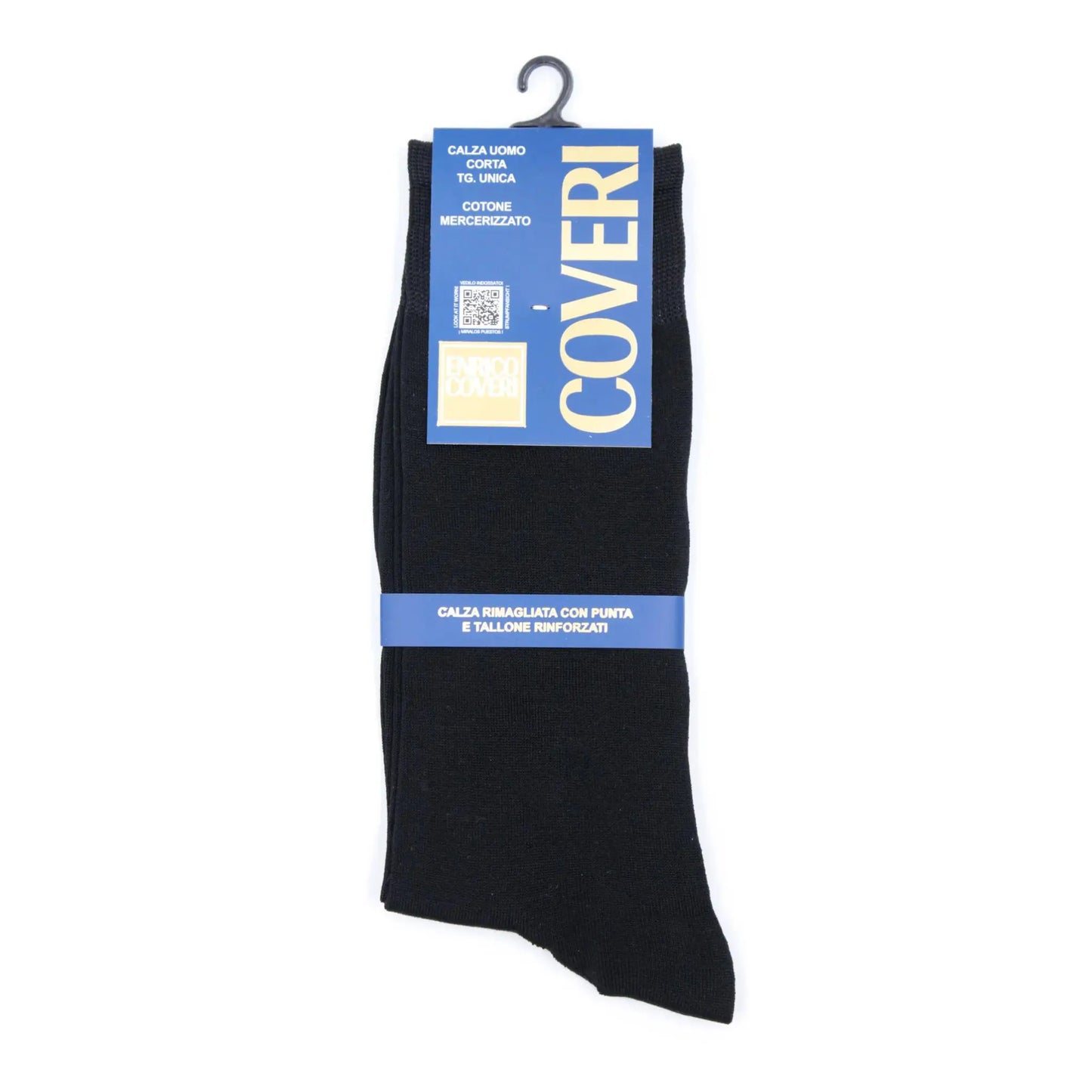 Calza corta uomo Enrico Coveri cotone mercerizzato tinta unita 6 paia