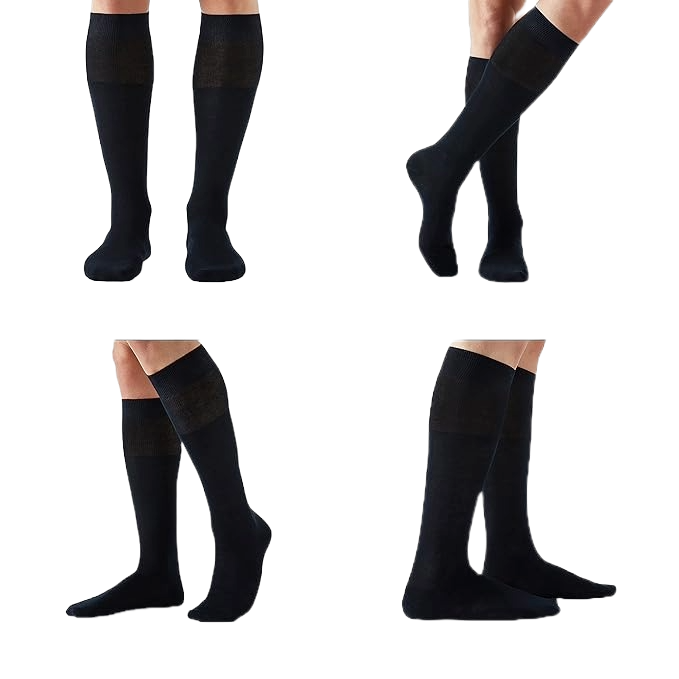 Calza lunga uomo Enrico Coveri cotone mercerizzato tinta unita 6 paia