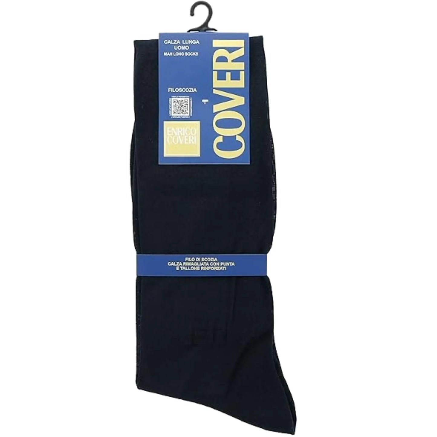 Calza lunga uomo Enrico Coveri cotone mercerizzato tinta unita 6 paia
