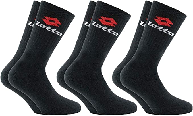 Calze uomo set di 8 paia di calzini da tennis in cotone spugna.