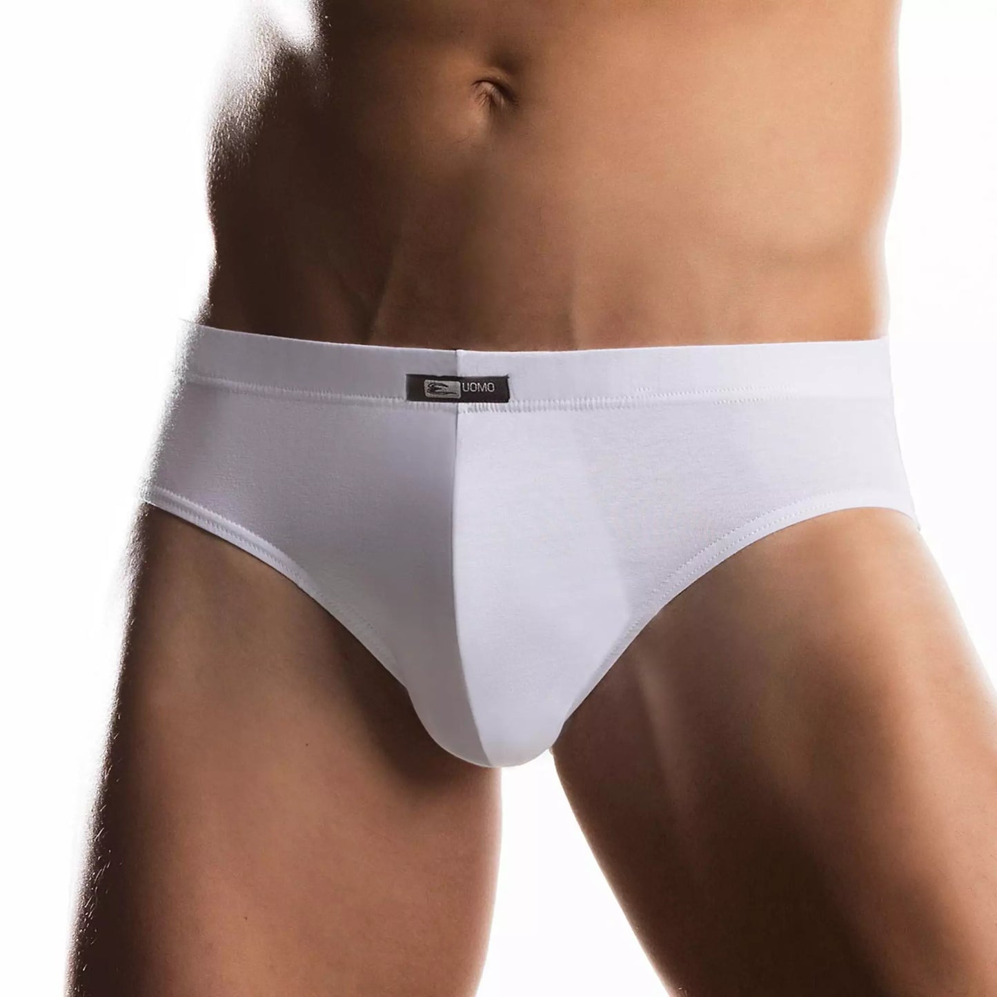 Slip uomo elasticizzato cotonella 2396 elastico logato 2 pezzi