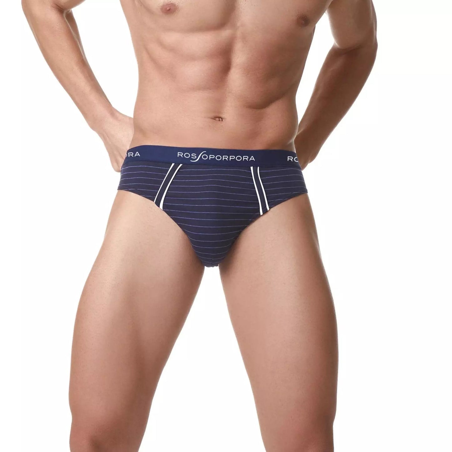 Slip uomo fantasia cotone elasticizzato rossoporpora 3 pezzi