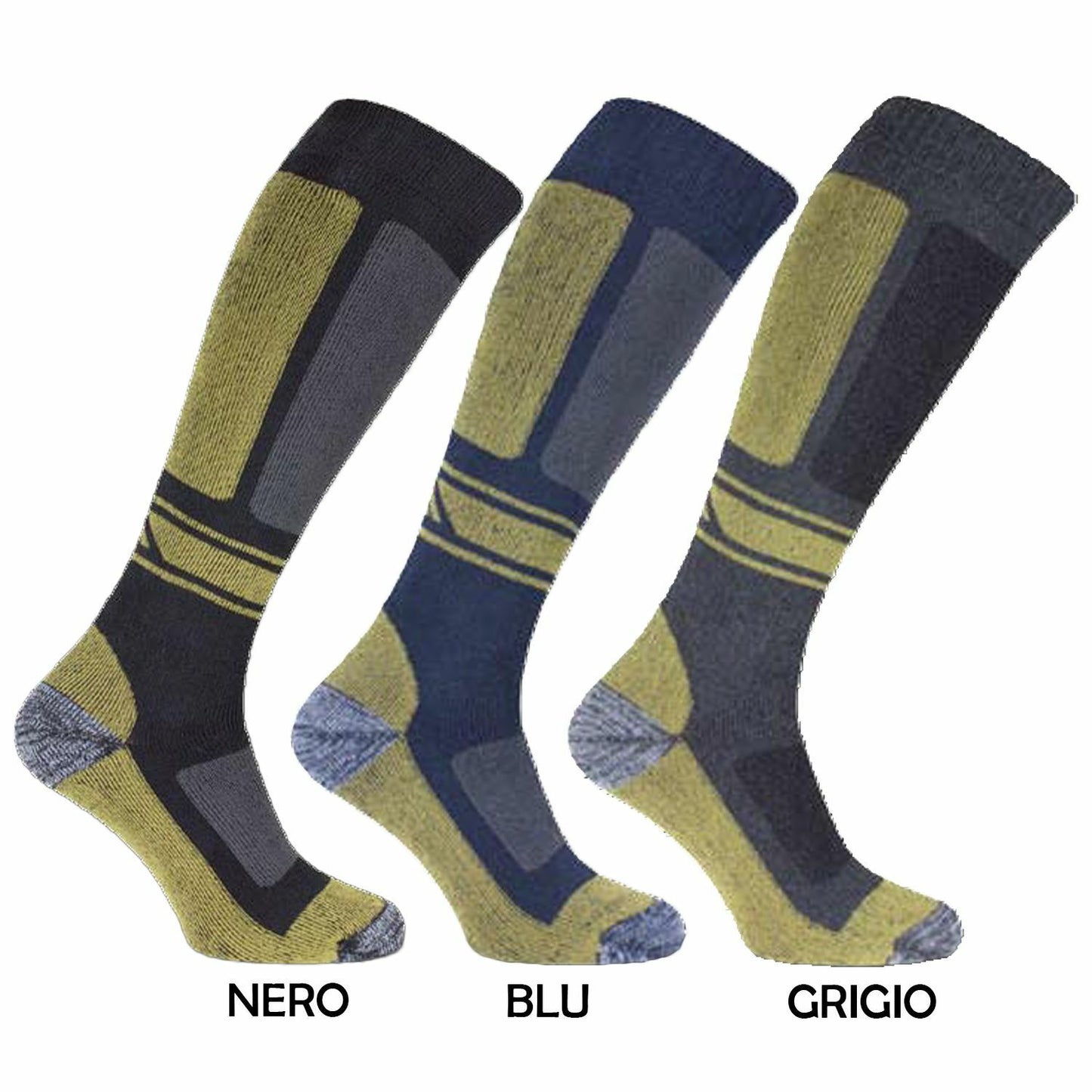 Men's socks 6 pairs of soft and resistant professional work socks with internal insole