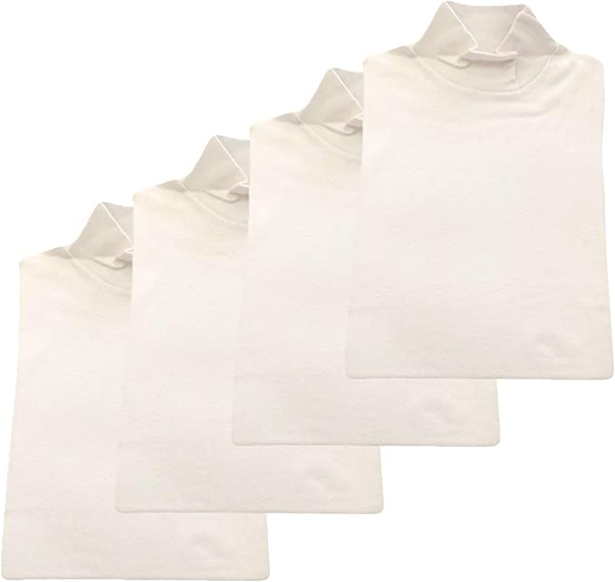 BIMBISSIMI 1 Set da 4 lupetti Bambino/Bambina in Caldo Cotone Interlock da 3 a 16 Anni.