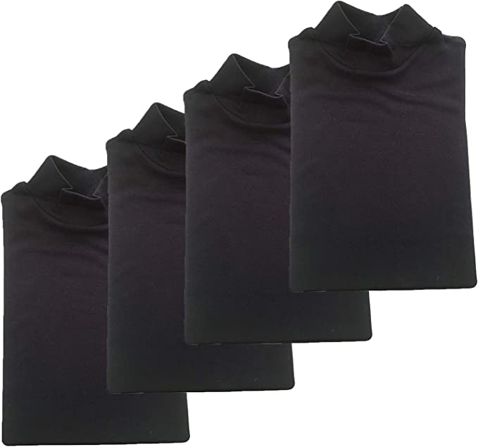 BIMBISSIMI 1 Set da 4 lupetti Bambino/Bambina in Caldo Cotone Interlock da 3 a 16 Anni.