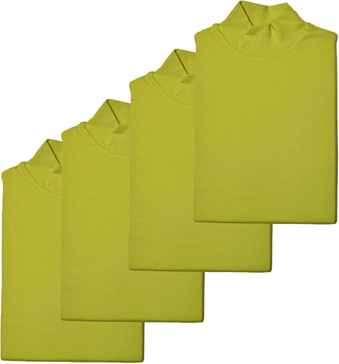 BIMBISSIMI 1 Set da 4 lupetti Bambino/Bambina in Caldo Cotone Interlock da 3 a 16 Anni.