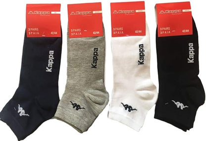 Calza corta unisex fantasmino di cotone 3 paia Kappa K004