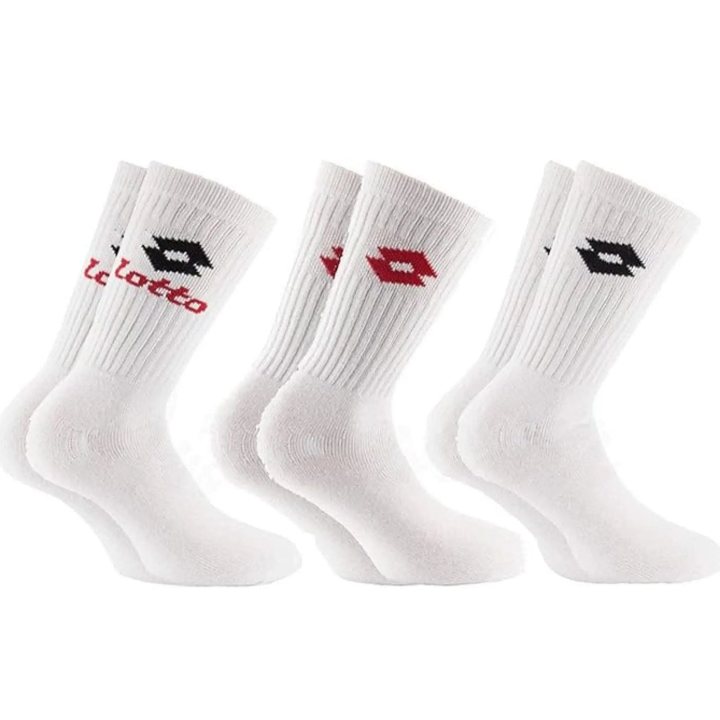 Calza sport uomo corto Lotto cotone in spugna 4 paia
