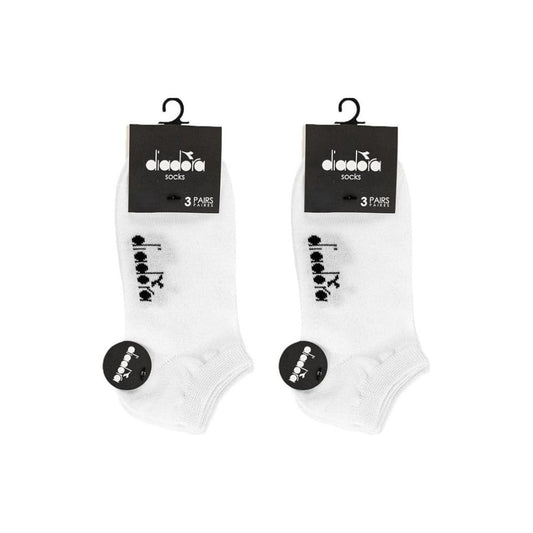 Fantasmini Diadora Calzini in Cotone Merceizzato Bianchi