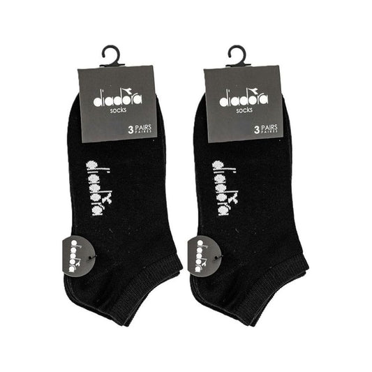 Fantasmini Diadora Calzini in Cotone Merceizzato Neri