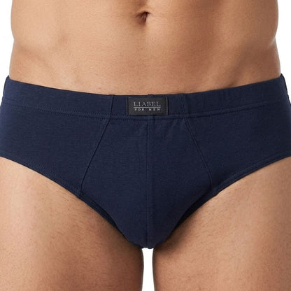 Liabel 6 Paia di Slip Uomo in Puro Cotone Filo di Scozia