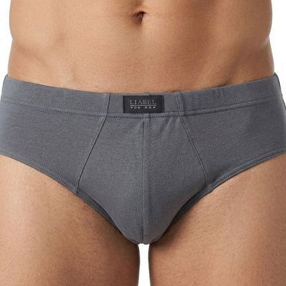 Liabel 6 Paia di Slip Uomo in Puro Cotone Filo di Scozia