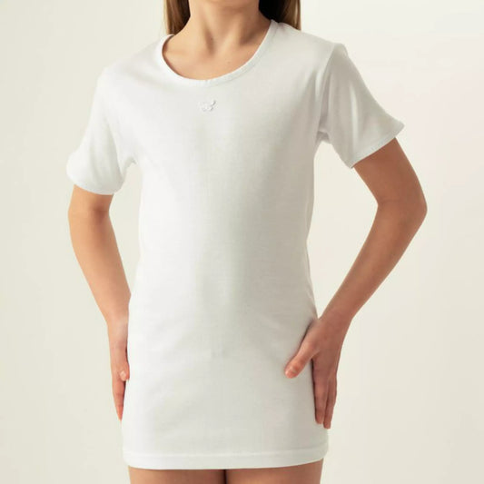 Maglia intima bimba a mezza manica oltremare 