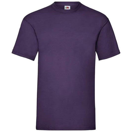 Maglietta a Manica Corta Fruit of the Loom Viola Uomo in 100% Cotone | Girocollo Classica