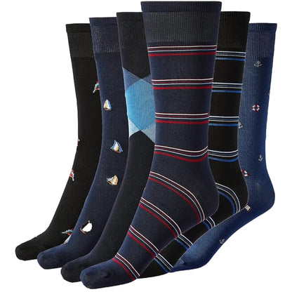 Calza uomo Enrico Coveri lungo cotone mercerizzato fantasia 6 paia