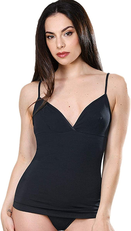 Set da  3 Canotte Top Triangolo in Cotone Elasticizzato.