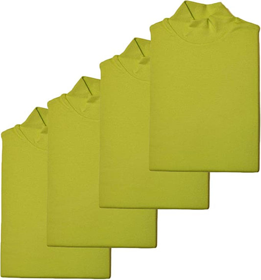 BIMBISSIMI 1 Set da 4 lupetti Bambino/Bambina in Caldo Cotone Interlock da 3 a 16 Anni.